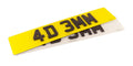 Front and rear 4d number plates