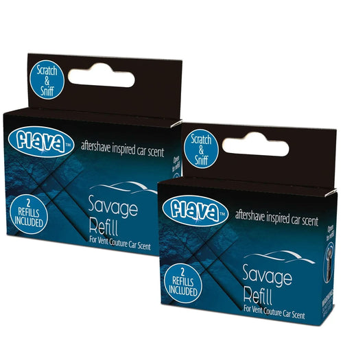 Flava Couture 2 Pack Refill Stick For Refillable Vent Car Air Fresheners - Savage