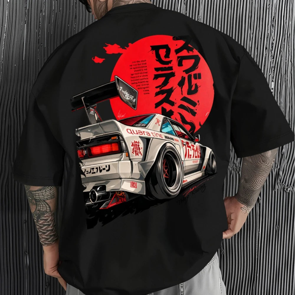 Japanese Showa Era Racing Style T-Shirt